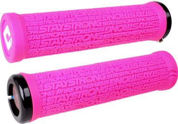 Pair of Odi Stay Strong Reactiv 135mm Pink Grips