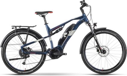 Raymon CrossRay FS E 4.0 Volledig geveerde elektrische trekkingfiets Tektro 9S 500Wh 27,5'' Blauw 2024