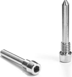 Pair of M4 x 23 mm Titanium Brake Pin Screws for Shimano absoluteBLACK Grey brakes