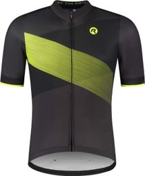 Maillot Manches Courtes Velo Rogelli Groove - Homme - Gris/Jaune