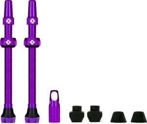 Kit de Valve Tubeless MUC OFF V2 (paire) 80mm Violet