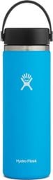 Bottiglia Hydro Flask a bocca larga con tappo flessibile 591 ml blu