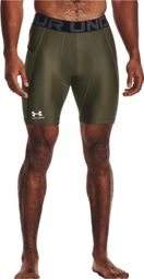 Pantalones cortos de compresión Under Armour HeatGear caqui para hombre