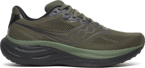 Saucony Ride 19 Men's Running Shoes, Khaki/Black