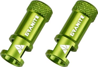 Granite Design Juicy Nipple Presta Valve Core Remover Cap Green