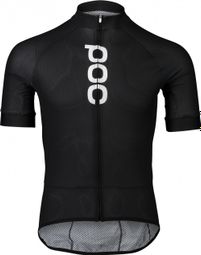 Maillot Manches Courtes Poc Essential Road Logo Noir