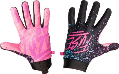 Par de Guantes Fuse Omega Turbo Rosa / Negro