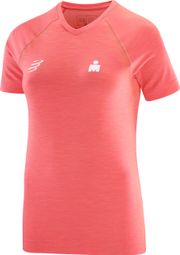 IronMan Seaside Coral Women's Compressport Short Sleeve Jersey