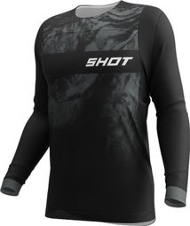 Maillot Manches Longues VTT Shot Station Charge Noir Adulte