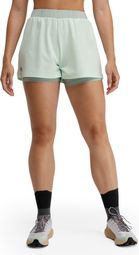 Short double couche trail running femme Randonnée Araroa Mint Vert
