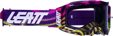 LEATT Velocity 5.5 Masker - Zebra Neon - 58% Lichtgrijze Lens