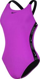 Costume da bagno intero Nike Fastback da donna, viola