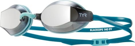 Tyr Blackops Racing Miroir Swimming Goggles Blue Silver