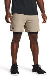 Under Armour Vanish Woven Beige Heren 2-in-1 Shorts
