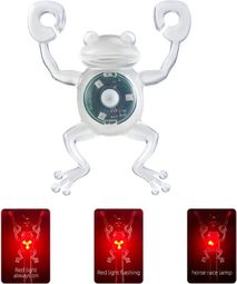 Feu Arrière de Vélo Forme Grenouille Etanche LED Lumière Rouge