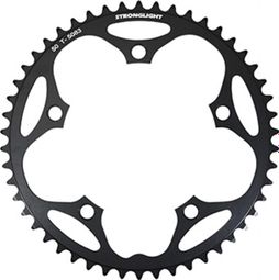 PLATEAU ROUTE 5BRA D.130 STRONGLIGHT DURAL 50DTS EXTERIEUR NOIR TYPE SHIMANO 8-9V.