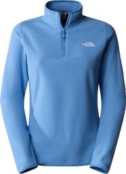 Polaire Femme The North Face 100 Glacier 1/4 Zip Bleu