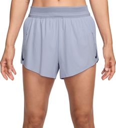 Short splité Nike Dri-Fit ADV Aeroswift 3in Gris Bleu Femme