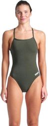 Maillot de bain Arena Team Dos Challenge Uni Vert Femme