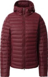 The North Face Stretch Down Hoodie Rot Damen