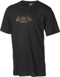 T-shirt Ivanhoe UW Ceasar Adventure pour homme - 100% laine mérinos extra fine - Noir