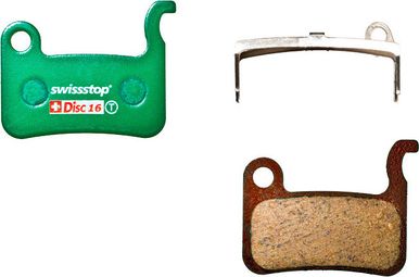 SWISSTOP Pair of Organic Disc 16 brake pads SHIMANO XTR, XT, SLX, LX, DEOR, SAINT