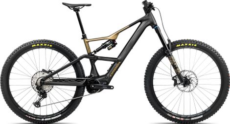 Orbea Rise LT H10 BTT eléctrica de suspensión total Shimano Deore XT/SLX 12S 630 Wh 29'' Negro diamante Verde oliva salpicado 2025