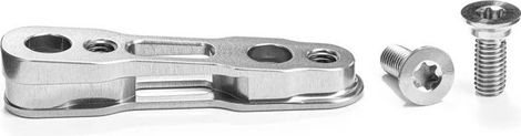 Titanium Adapter for Sram Flat Mount 160 mm Rear Brake Caliper absoluteBLACK Gray