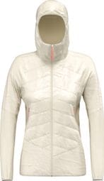 Salewa Donna Ortles Hybrid TirolWool Hooded Jacket White
