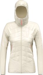 Doudoune à Capuche Femme Salewa Ortles Hybrid TirolWool Blanc