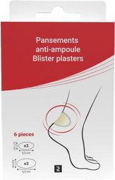 Decathlon Soin & Bien-être anti-blister plasters (x6)