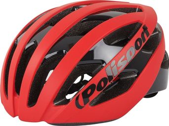 Polisport light pro casque de vélo rouge matnoir