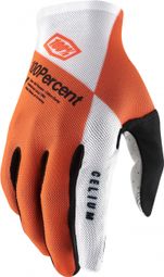 Oranje / Wit 100% Celium Lange Handschoenen