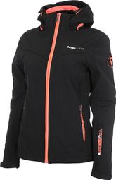 Veste Softshell Femme Amalon Noir/corail