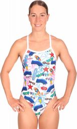 Damesbadpak Mako Aumakua Venice beach Wit / Multicolour