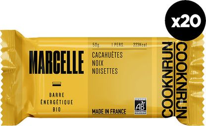 Barres énergétiques bio Marcelle | Cacahuètes  Noix et Noisettes x20