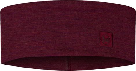 Buff Merino Wide Bordeaux headband