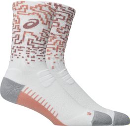 Asics Performance Run Crew sokken Wit/Roze