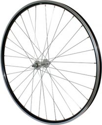 Roue Vtc 700X35 Avant P2R Alu Noir Double Paroi Moy Alu Axe Plein
