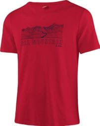 Chemise Loeffler à manches courtes m Printshirt All Mountain Transtex ® single-rouge