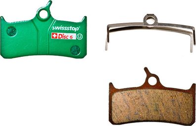 SWISSTOP Paire de plaquettes Organiques Disc6 Shimano  Hope  Grimeca  Sram  Trickstuff