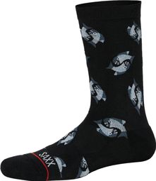 Pair of Saxx Whole Package Crew Angler Wrangler Socks Black