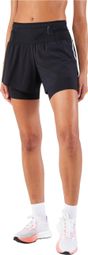 Pantalón corto 2 en 1 para mujer Kiprun Run 900 Ultra Negro