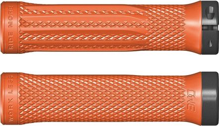 Pair of Orange One-Lock Grips