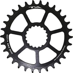 PLATEAU VTT DIRECT MOUNT POUR CANNONDALE Ai TA ONE C55 30DTS COMPATIBLE FSA TA 10-11-12V. NOIR (DEPORT 6mm)