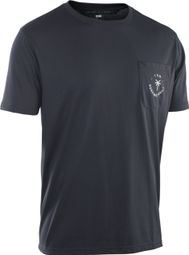 Kurzarmtrikot ION Bike Jersey Surfing Trails SS DR Schwarz