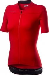 Castelli Anima 3 Women Short Sleeve Jersey Red Black