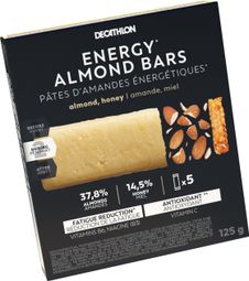 Barres énergétiques Decathlon Nutrition Pâte d'amande/Miel - 5x25g