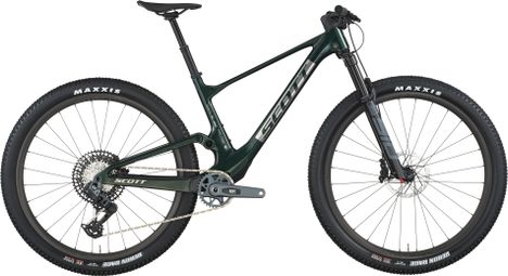 Scott Spark RC Team Issue Full-Suspension Mountain Bike with SRAM 12-Speed Drivetrain, 29-inch Wheels, Dark Green/Silver, 2026