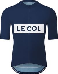 Herentrui met korte mouwen Le Col Sport Logo Blauw/Wit
